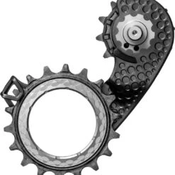 AbsoluteBLACK Oversized Derailleur Cage For Shimano R9200 12sp Titanium