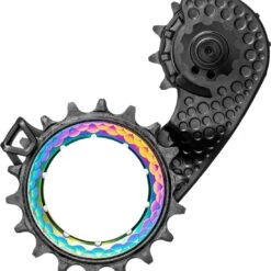 AbsoluteBLACK Oversized Derailleur Cage For Shimano R8100 12sp Rainbow