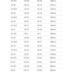Shimano RC903 S-Phyre E-Width Road Cycling Shoes Black Size 43 -Shimano shop Products sizecharts
