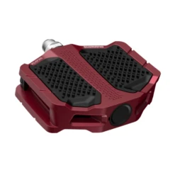 Shimano PD-EF205 Flat Pedals With Resin Plate - Red