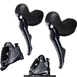 Shimano ST-R8020 Ultegra STI Hydraulic Shift Lever Set W/Front/Rear Calipers