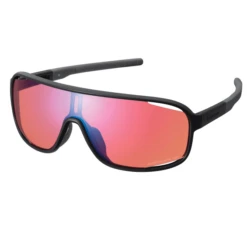 Shimano Technium Sunglasses - Metallic Black / Red Ridescape Off-Road Lens