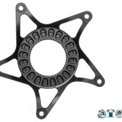 AbsoluteBLACK E-Bike 53mm Spider For Shimano Steps Black