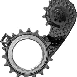 AbsoluteBLACK Oversized Derailleur Cage For Shimano R8100 12sp Titanium