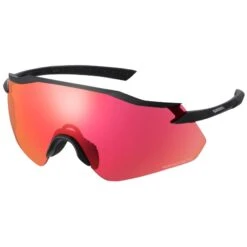 Shimano Equinox Sunglasses - Matte Black / Red Ridescape Road Lens